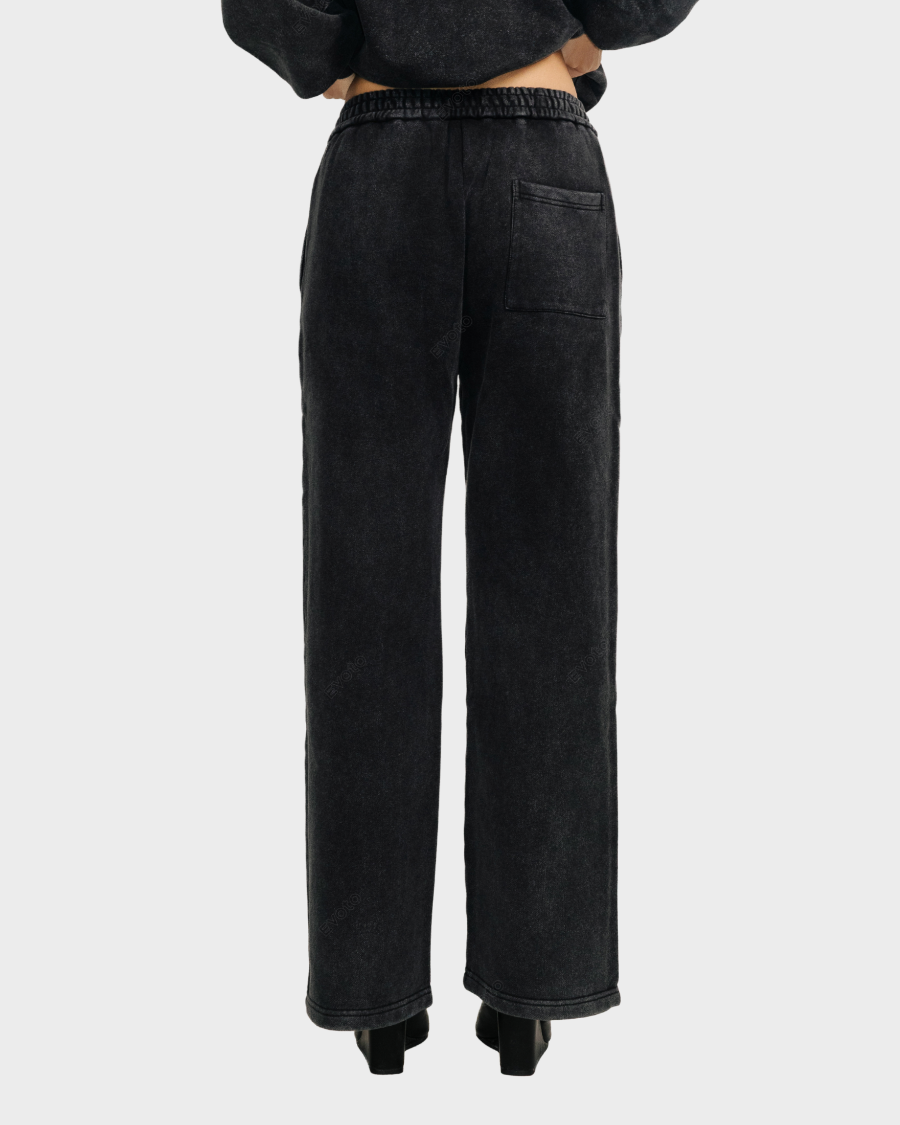 STRAIGHT-LEG PANTS 'VINTAGE BLACK'