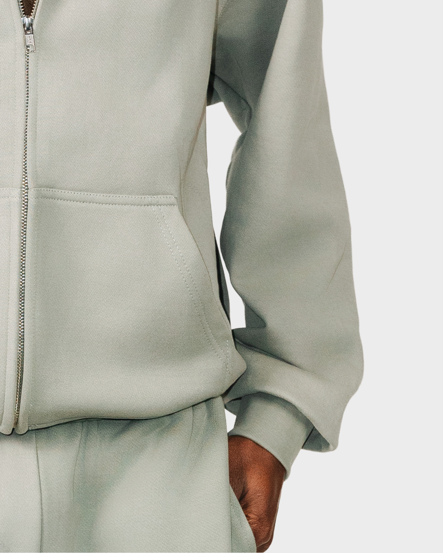 ZIP HOODIE 'VINTAGE OLIVE'