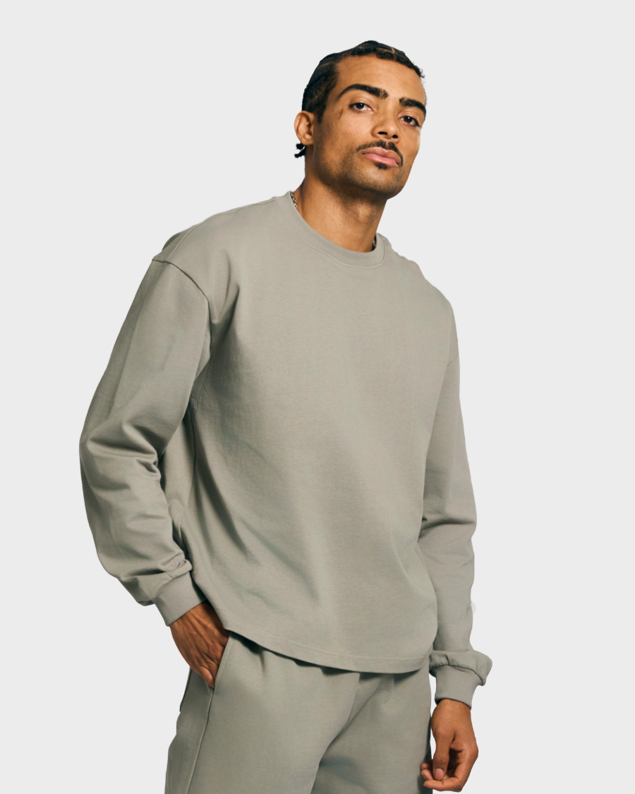 HEAVY LONG SLEEVE 'VINTAGE OLIVE'