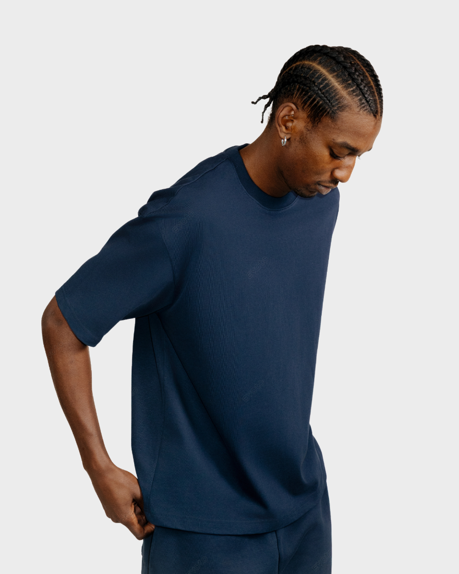 BOX FIT T-SHIRT 'NAVY'