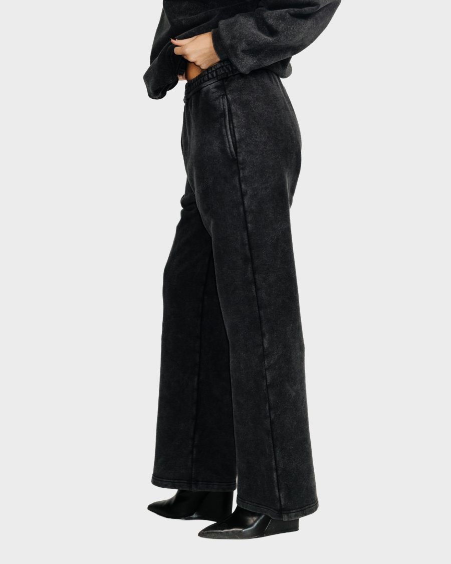 STRAIGHT-LEG PANTS 'VINTAGE BLACK'